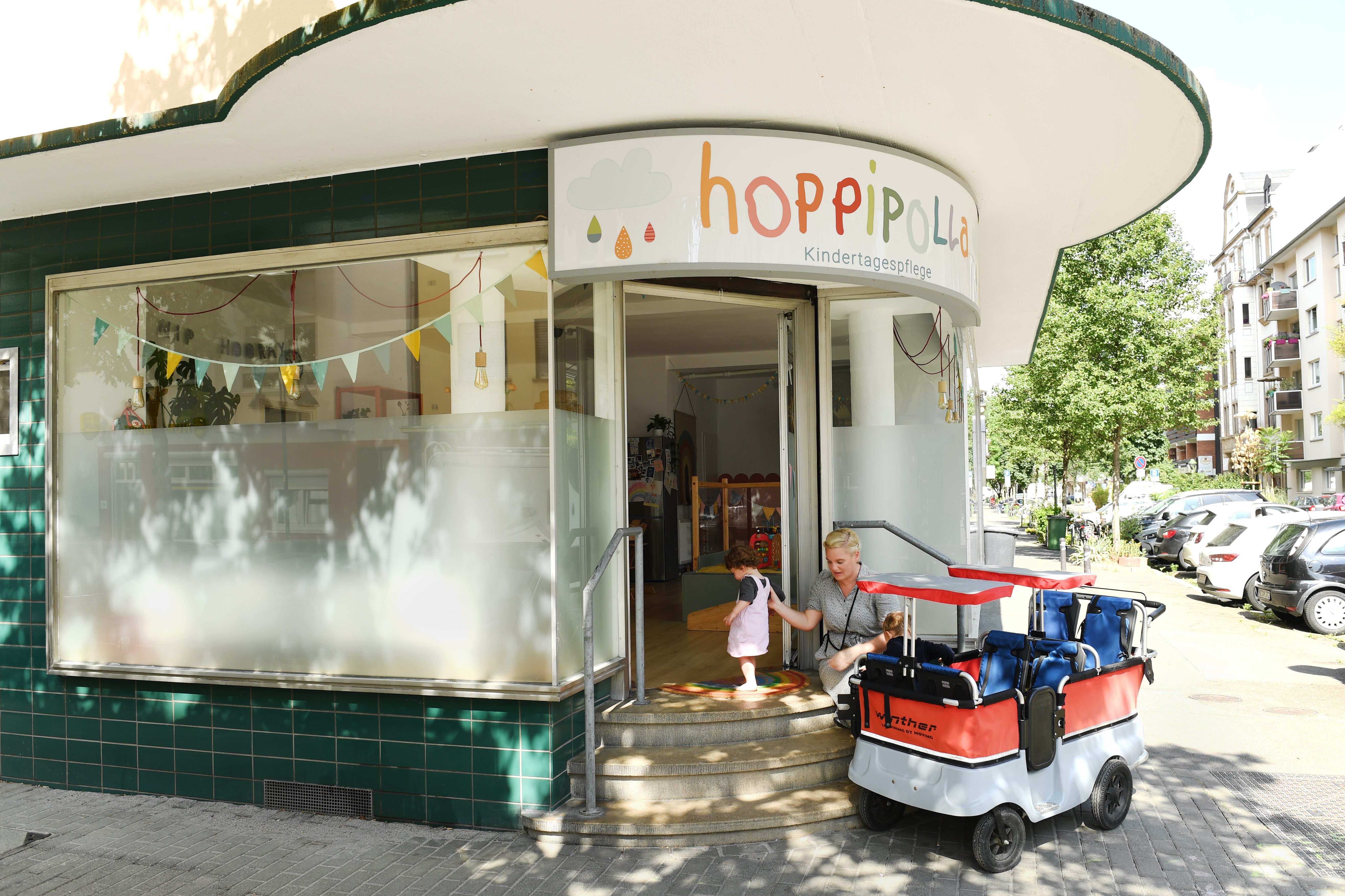 Eingang der hoppipolla in der Kurfürstenstraße